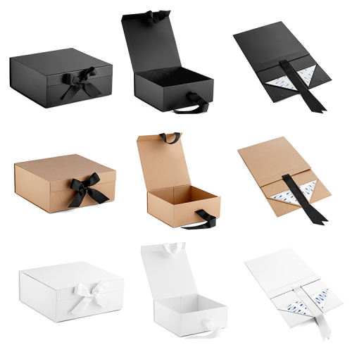 Luxury Book Shaped Rigid Cardboard Foldable Gift Box